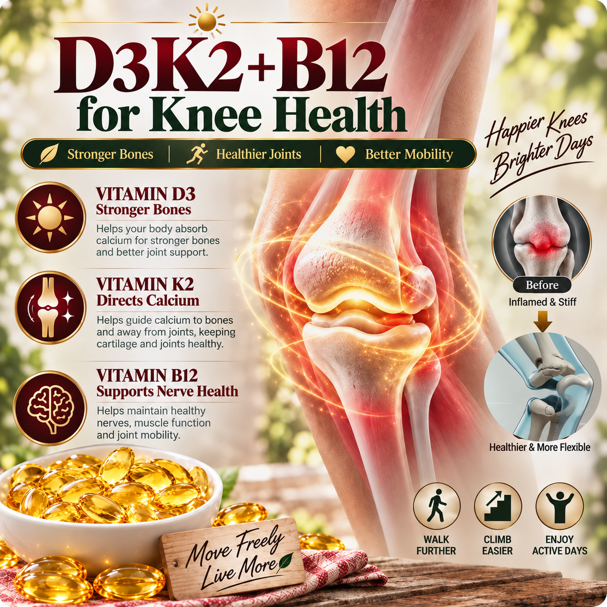 👍✅Calcium and vitamin D3+K2+B12 health supplements,Support bone and joint healt-ABB8