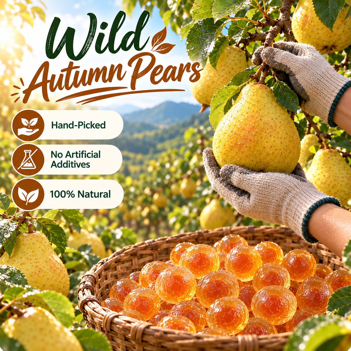 ✅🍐Autumn Pear Gummies –👩‍⚕️🍐 7 Days to Healthier Blood Sugar,Soft & Chewy with a Sweet Pear Flavor-ABB8